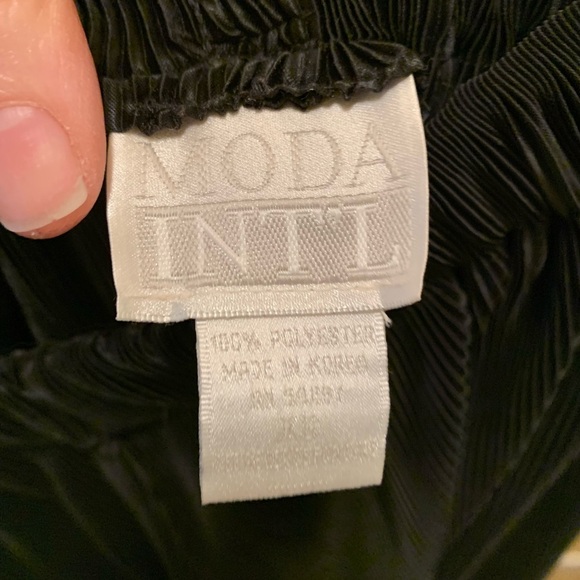 NWOT Moda INT’L Micro-pleated Palazzo Pants - Picture 8 of 12